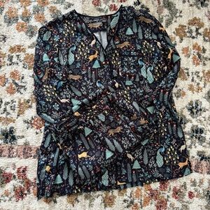 Floral Patterned Women's Top
